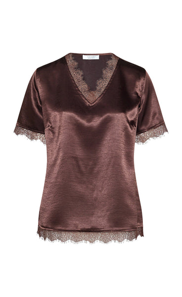 Gevo top - brown
