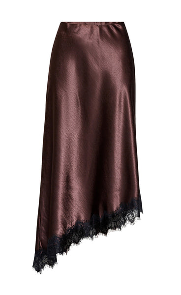 Gewo lace skirt - brown/black