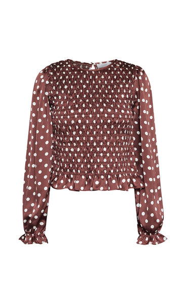 Nix blouse - brown/dot