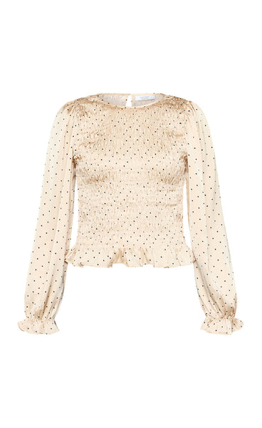 Nix blouse - champagne/dot