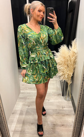 Daniela dress - green mix