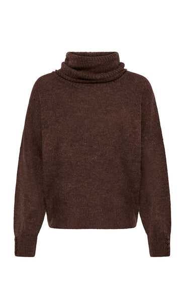 ICHI Kamara rollneck - chicory coffee