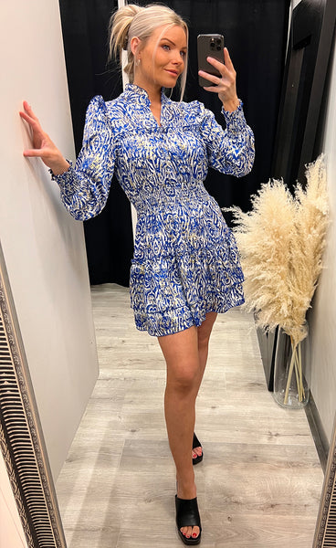 Amber dress - blue mix