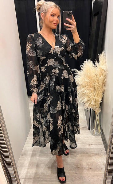 Lauren dress - black mix