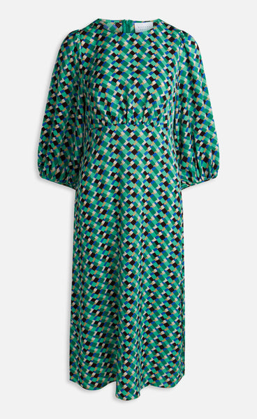 Edvia dress - green graphic