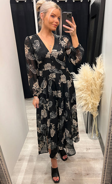 Lauren dress - black mix