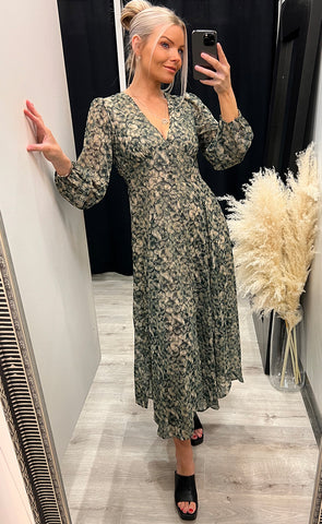 Lauren dress - sage mix