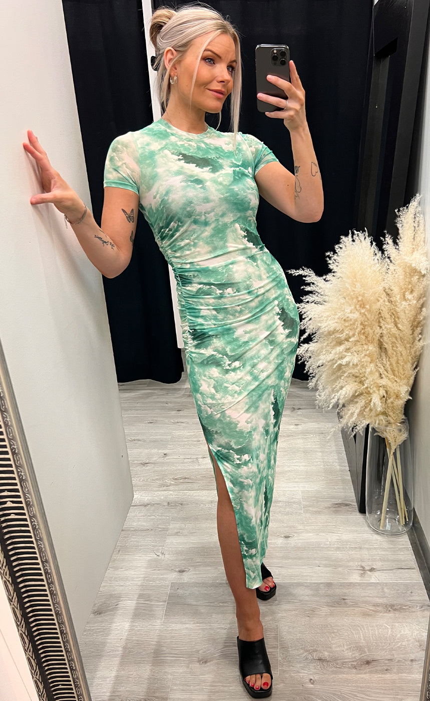 Freya mesh dress - green