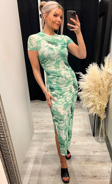 Freya mesh dress - green