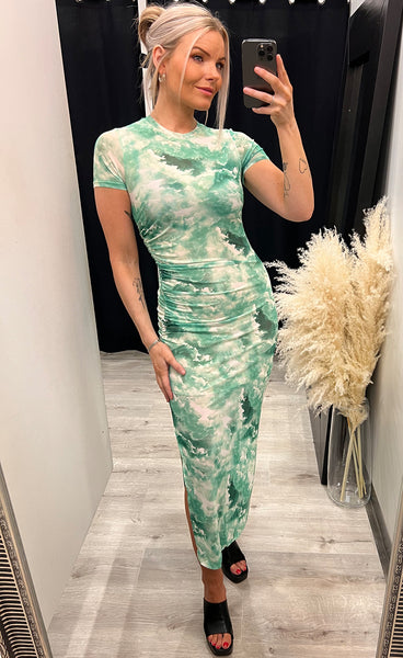 Freya mesh dress - green
