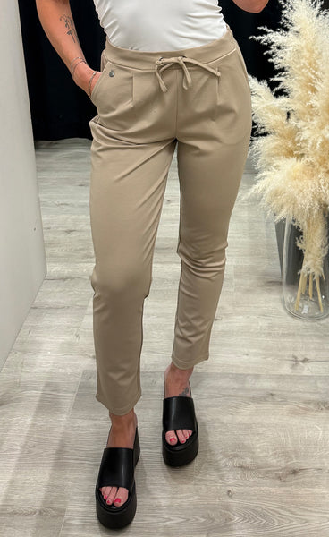 FRANSA stretch pants - savannah tan