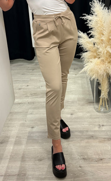 FRANSA stretch pants - savannah tan