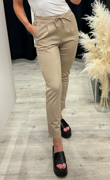 FRANSA stretch pants - savannah tan