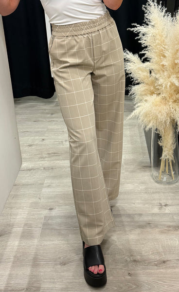 Danta check pants - chinchilla check