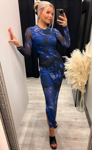 Tamara mesh dress - blue