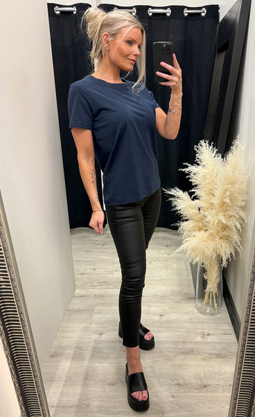 Shoulder tee 1 - navy