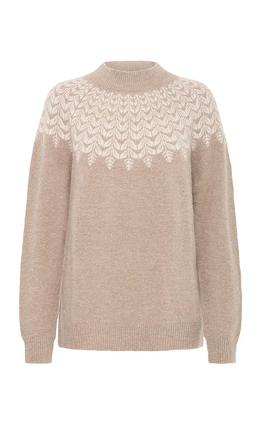 Isabella pullover 5 - moon rock melange
