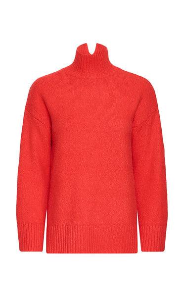 Olma turtleneck - barbados cherry melange