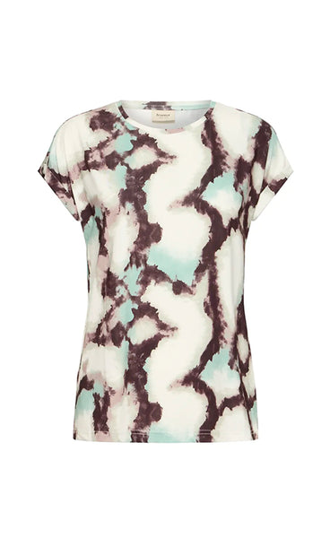 Seen tee 1 - marble creme menthe