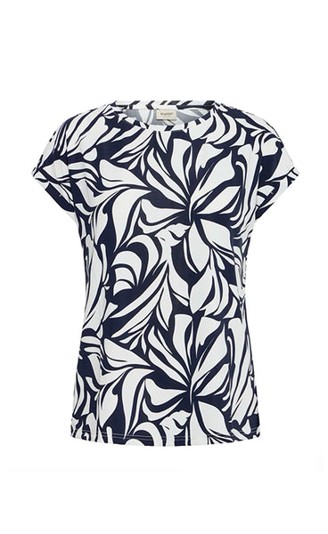 Seen tee 1 - floral reverie navy