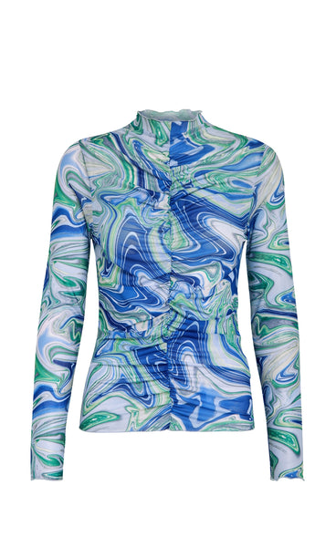 Jamia tee - green swirl