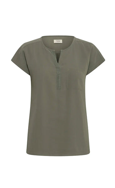 Zawov blouse 2 - smokey olive