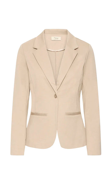 FRANSA stretch blazer - savannah tan