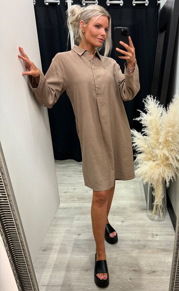 FRANSA Jett linen dress 1 - mountain trail