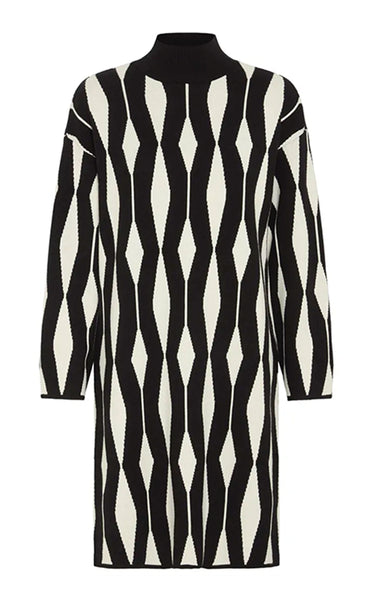 Otari jacquard dress - meteorite