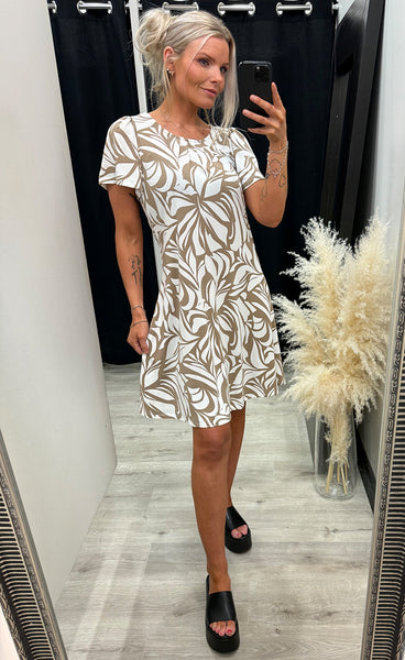 FRANSA Seen dress 1 - floral reverie mountain trail
