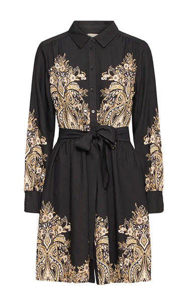 Dara dress 1 - black paisley