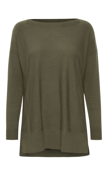 Melange peysa - hedge green