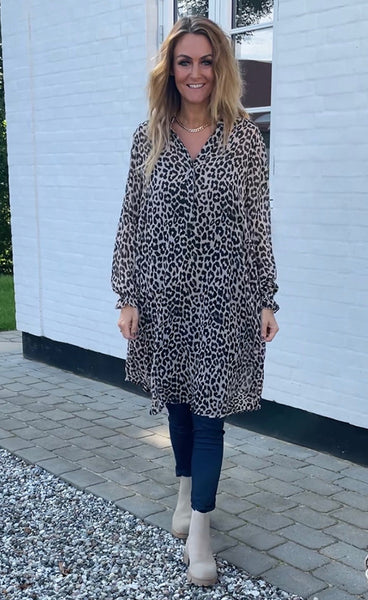 Vigga kjóll - leopard