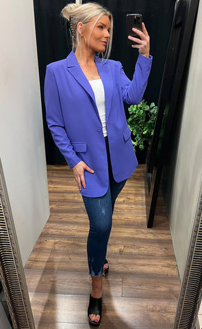 Vagna blazer - deep purple