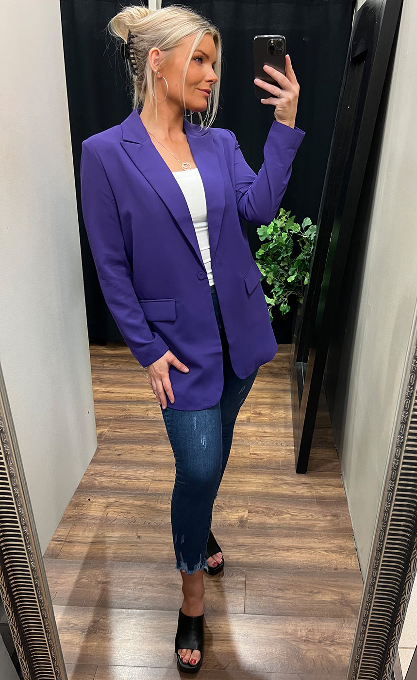 Vagna blazer - purple