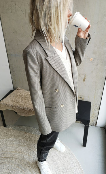 Brennda blazer - brown check