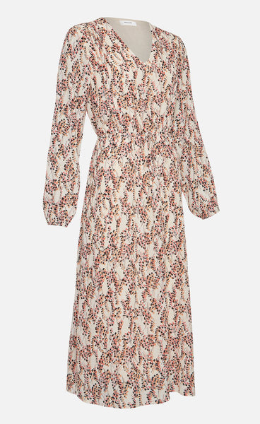 Camly rikkelie kjóll - bellini leaf