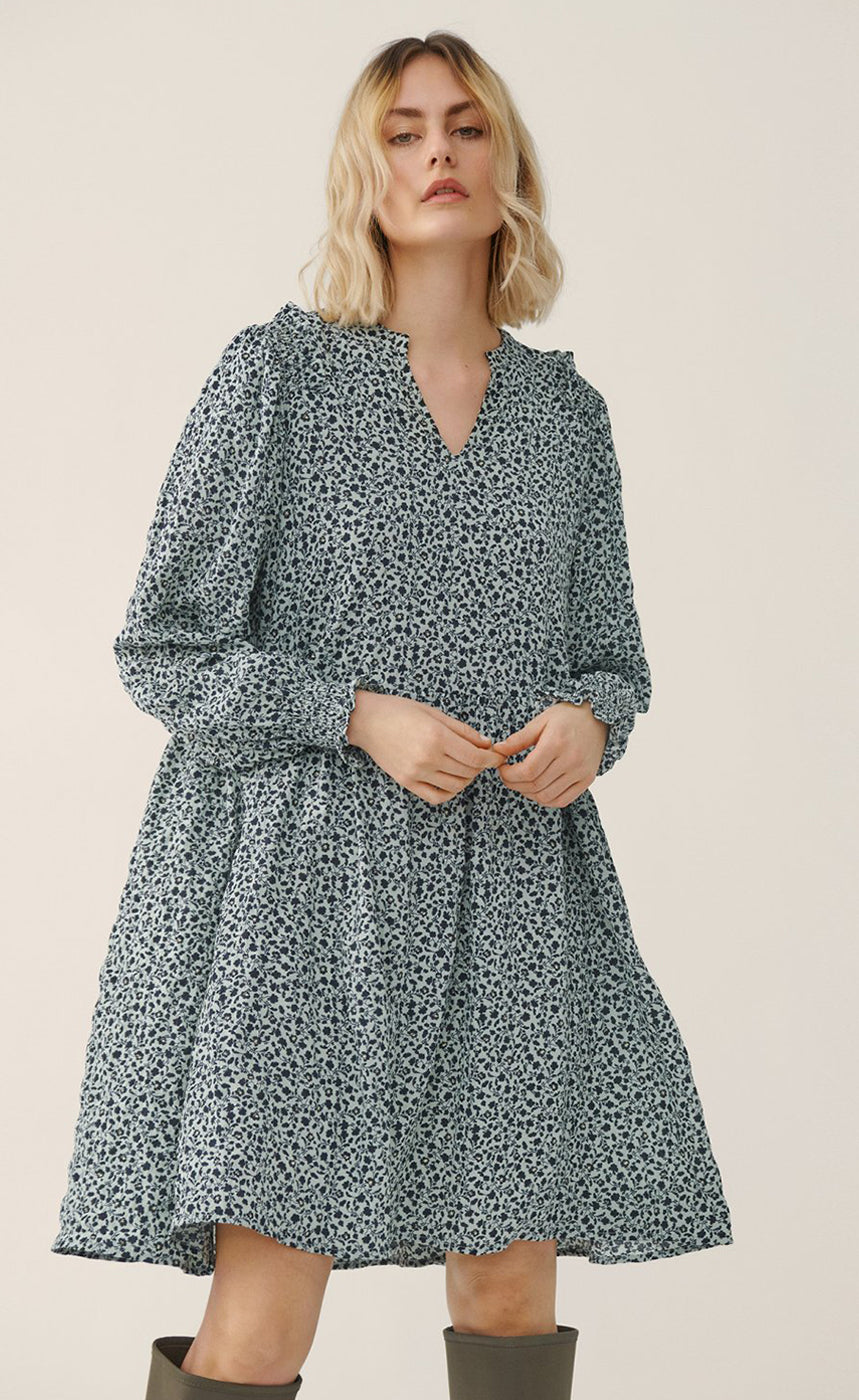 Baline laurissa kjóll - aqua gray