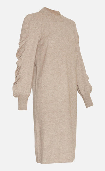 Ineta rechelle kjóll - dune melange