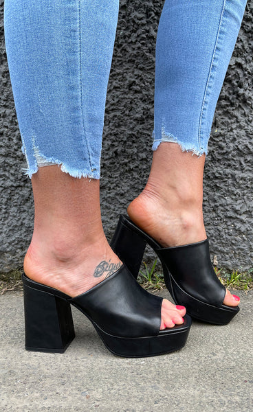 Hælaskór 6886 - black