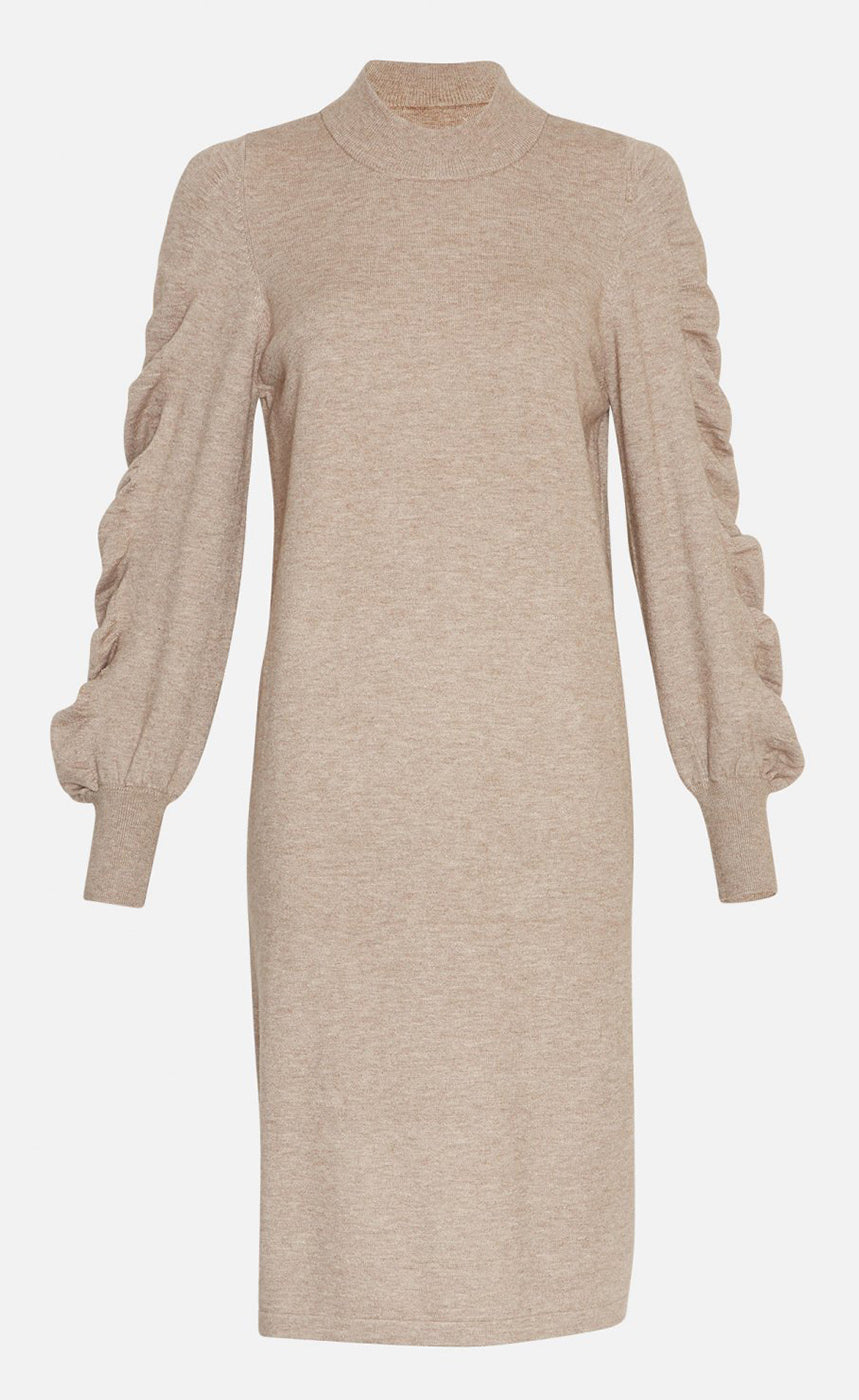 Ineta rechelle kjóll - dune melange