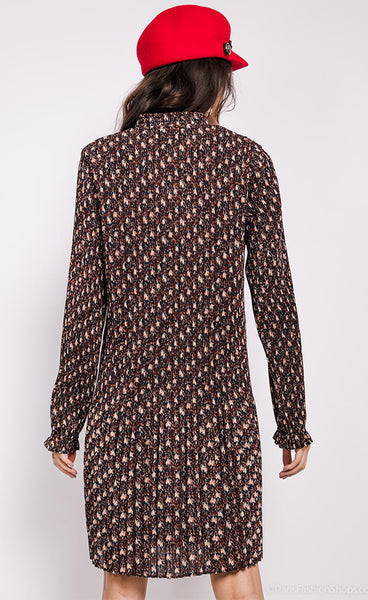 Jill kjóll - red/black