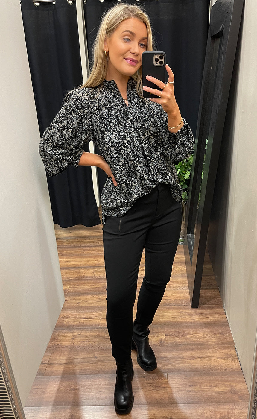 Korfu blouse - black