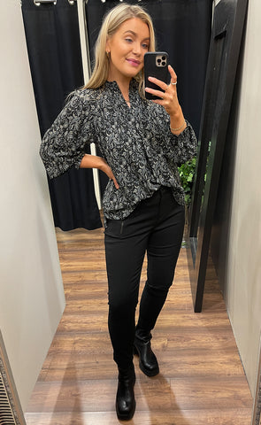 Korfu blouse - black