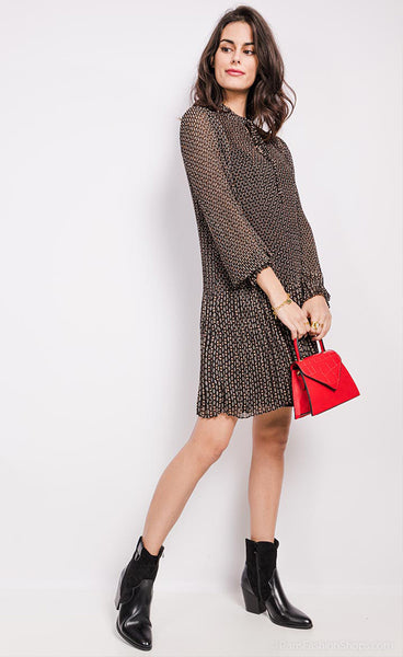 Jill kjóll - cream/black