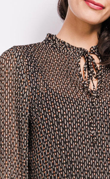 Jill kjóll - cream/black