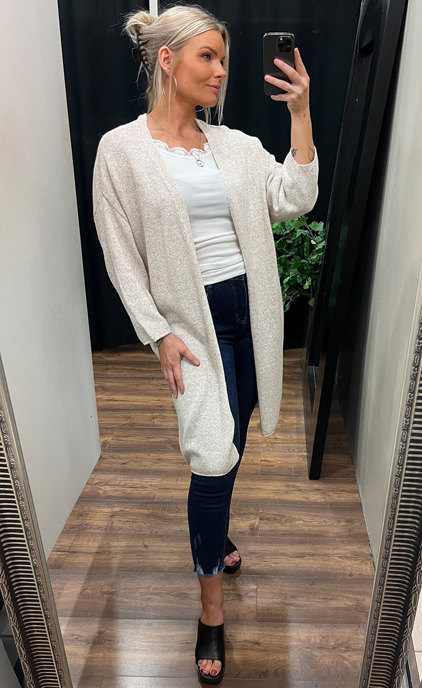 Denise cardigan - oxford melange