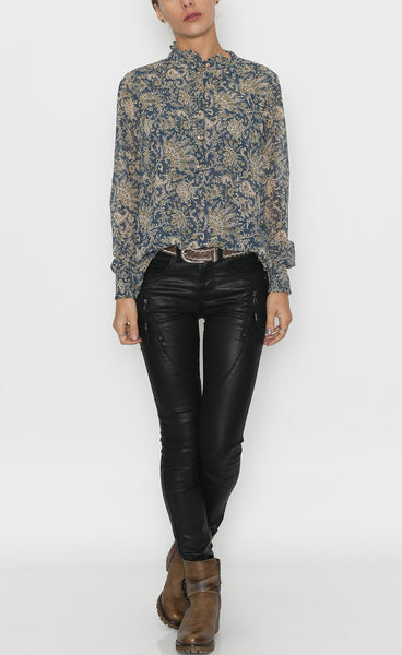 Elise blússa - blue