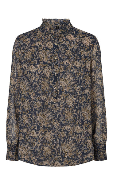 Elise blússa - blue