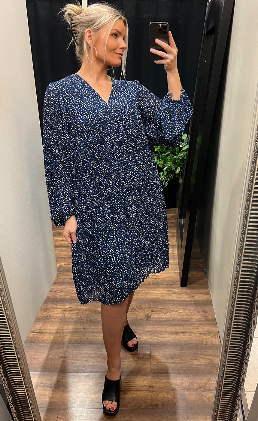 Pavia dress PLUS - navy mix